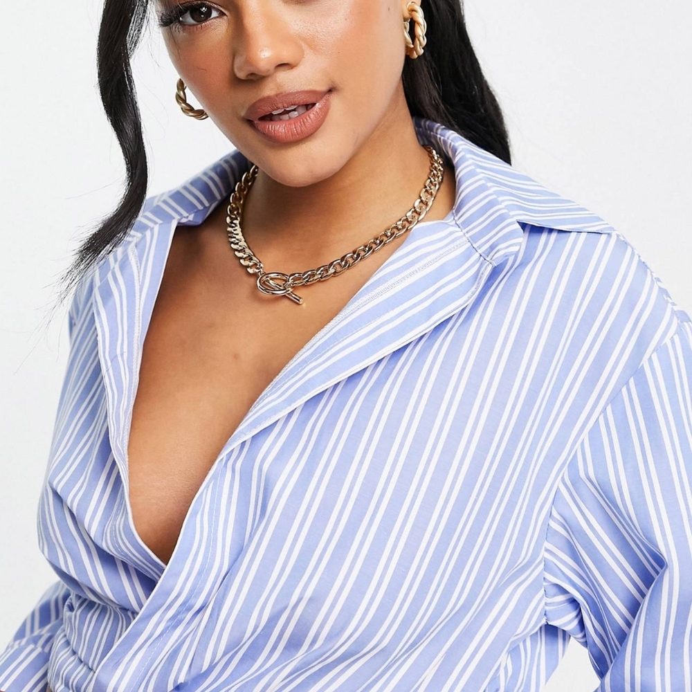 Pinstripe  crop top